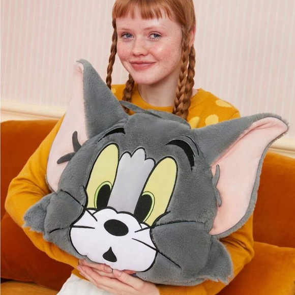 TOM & JERRY X Cartoon Cat Plush Headrest Cushion,Only TOM!1pcs - Picture 1 of 5